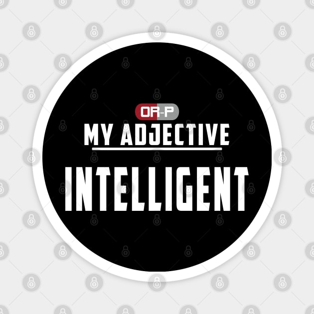 MY ADJECTIVE - BLACK Magnet by ONLY RED PILLS